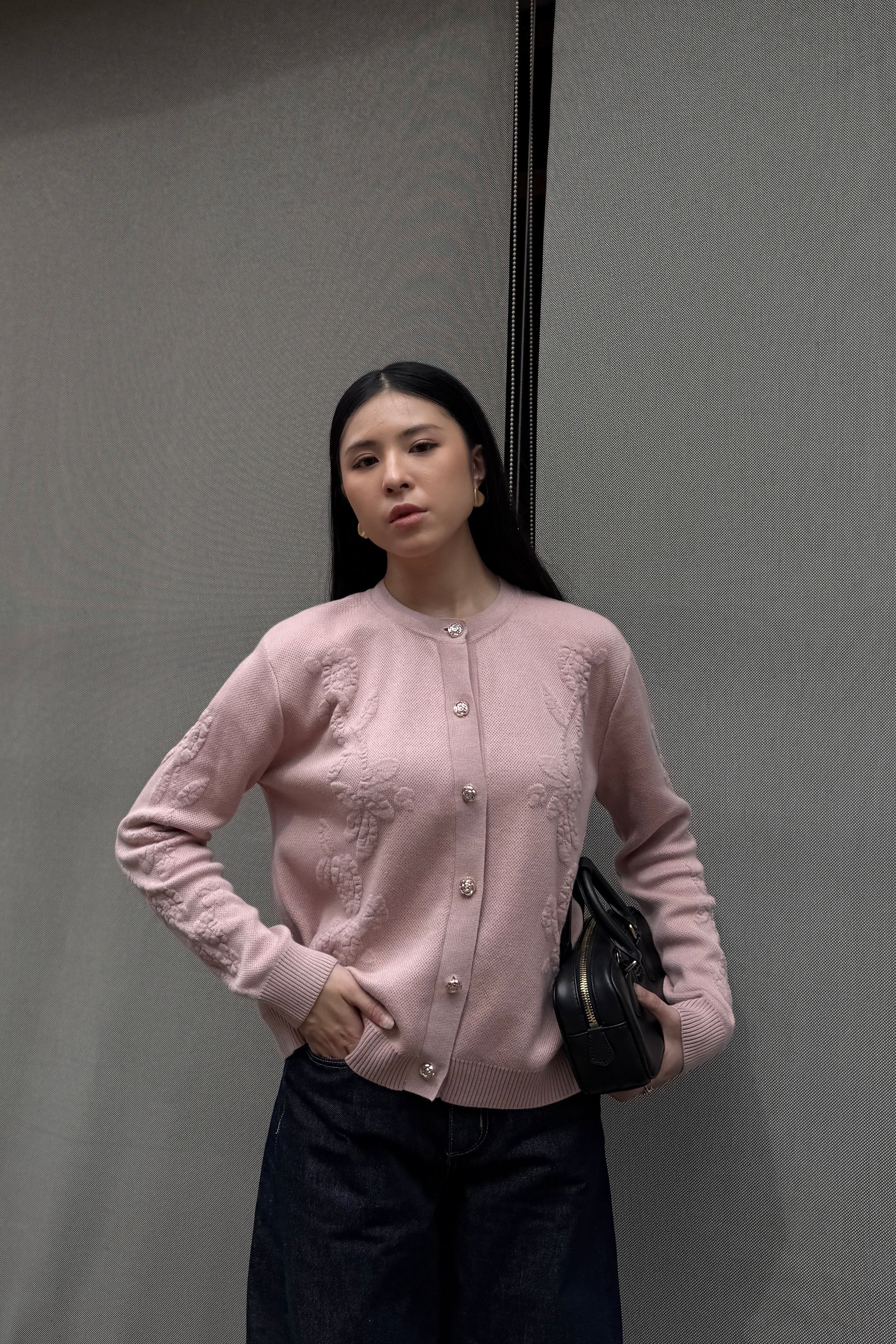 Dara Cardy - Tea Rose - Cardigan Wanita Stylish Timeless