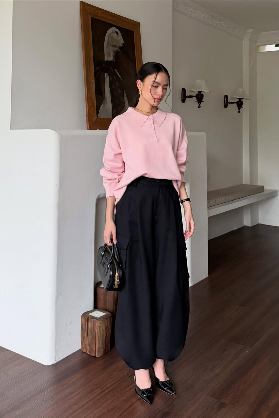 Urban Cargo Pants - Celana Cargo Wanita Bahan Semi Cotton Linen Soft