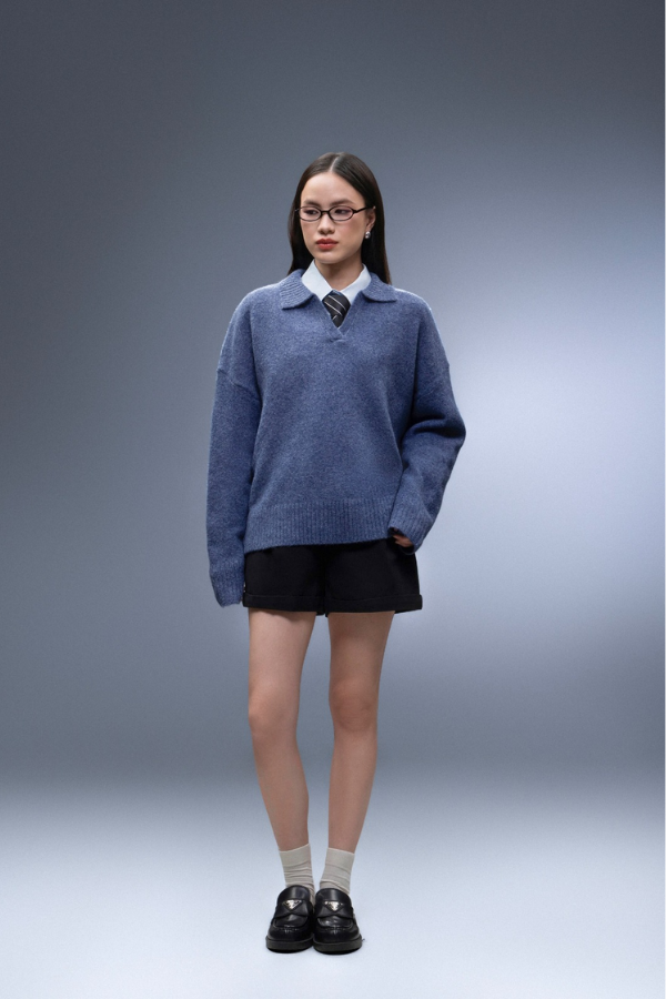 Alden Polo Sweater - Premium Wool Knitwear