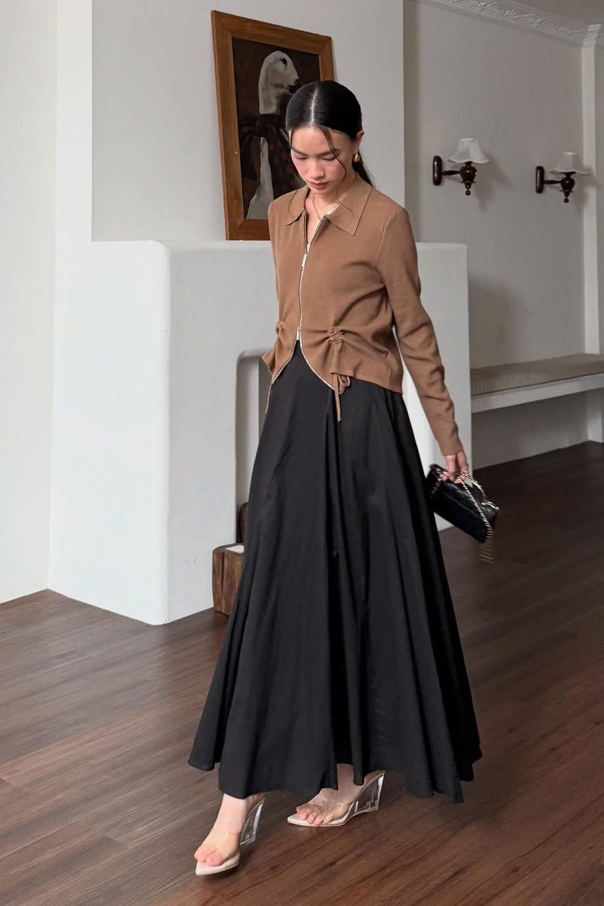 Velora Skirt - Bawahan Wanita Bahan Soft Cotton With Furing