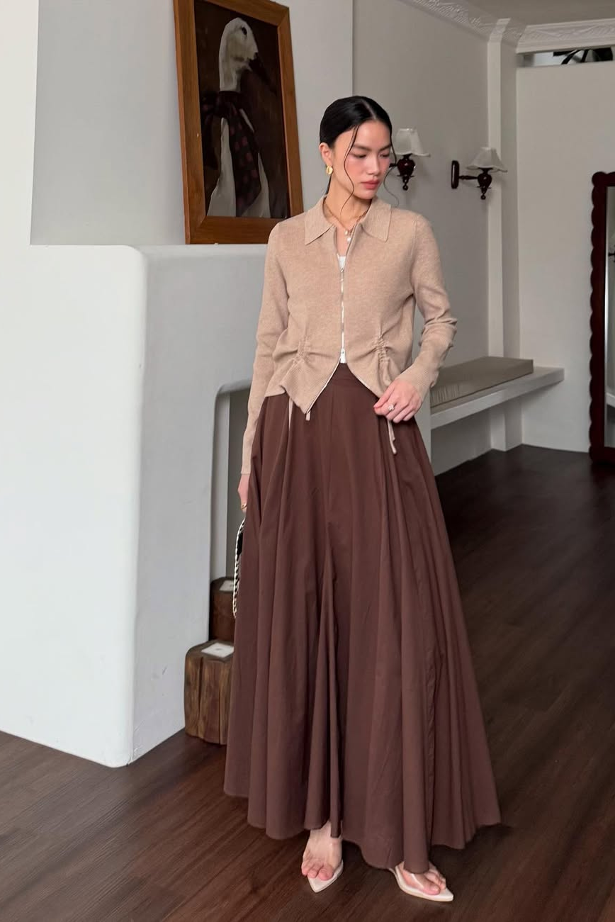 Velora Skirt - Bawahan Wanita Bahan Soft Cotton With Furing