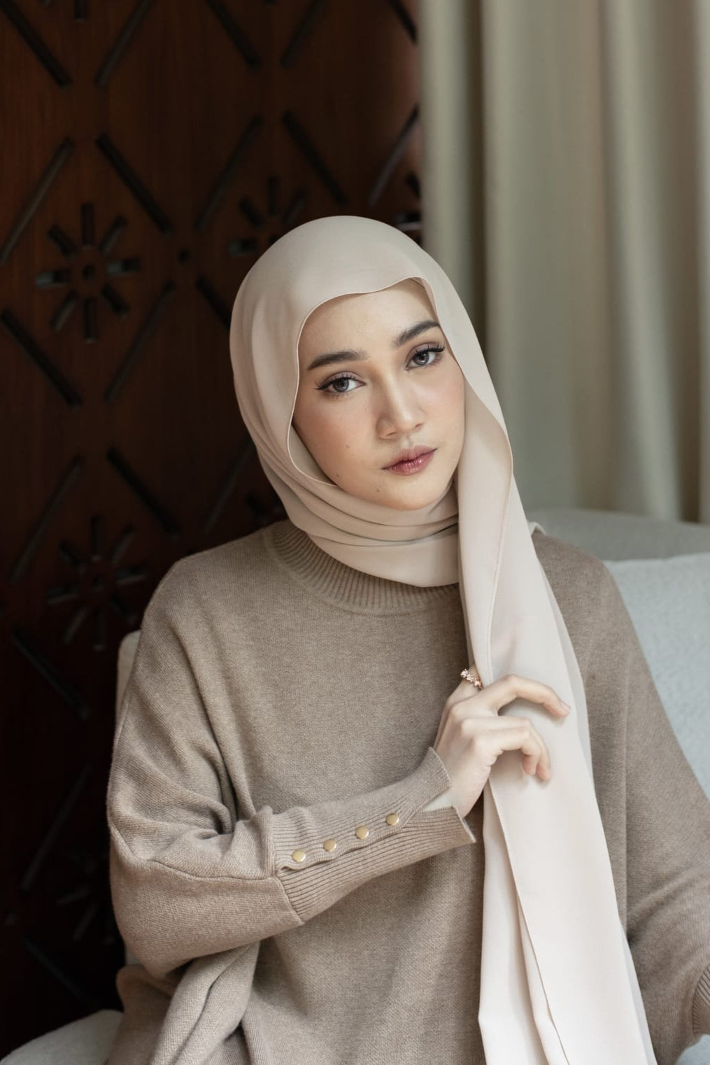 Bawal Shawl - Pashmina Basic Polos Stylish Bahan Cerruty