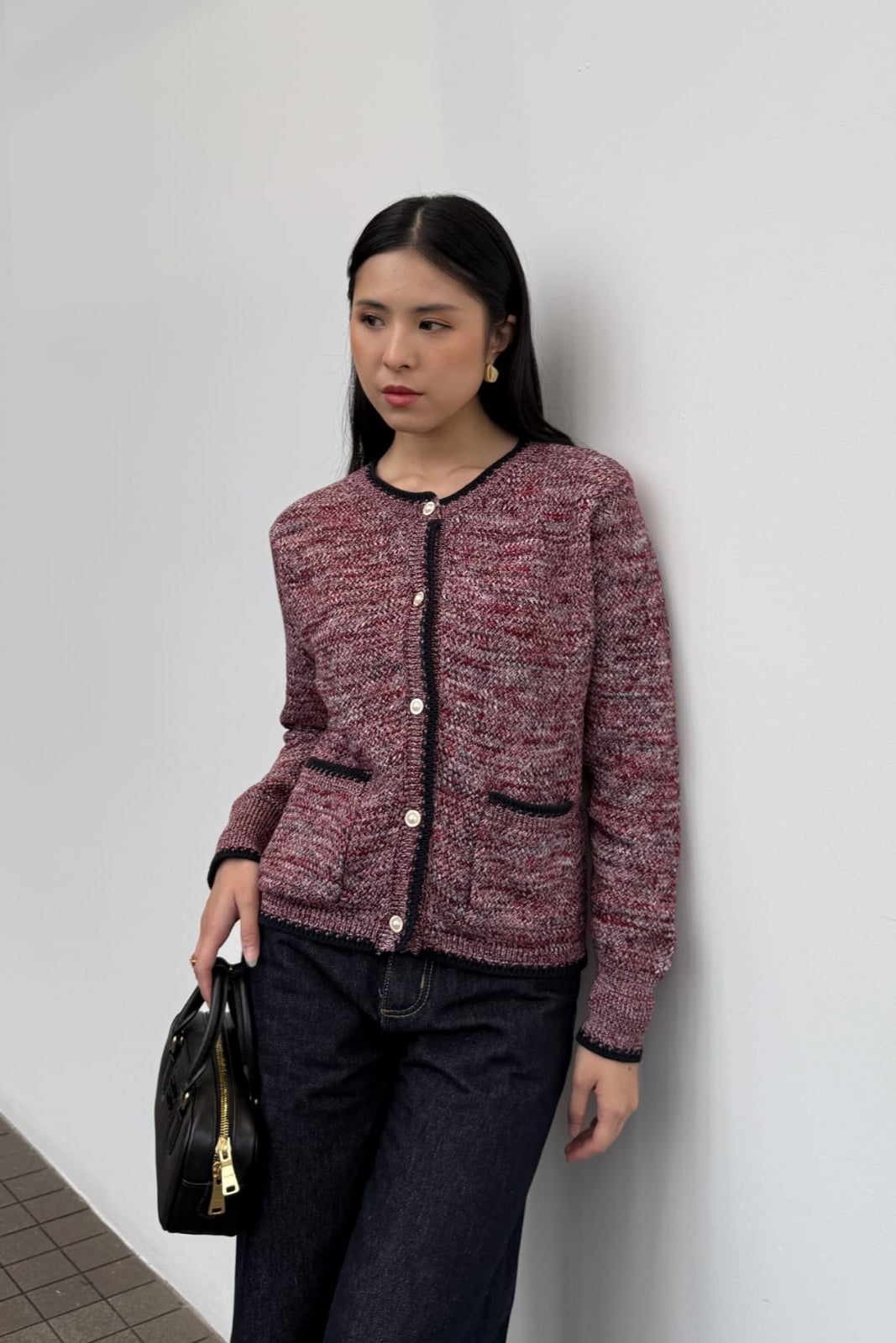 Tyla Cardy - Cardigan Wanita Iconic Berkancing Bahan Wool Original Premium