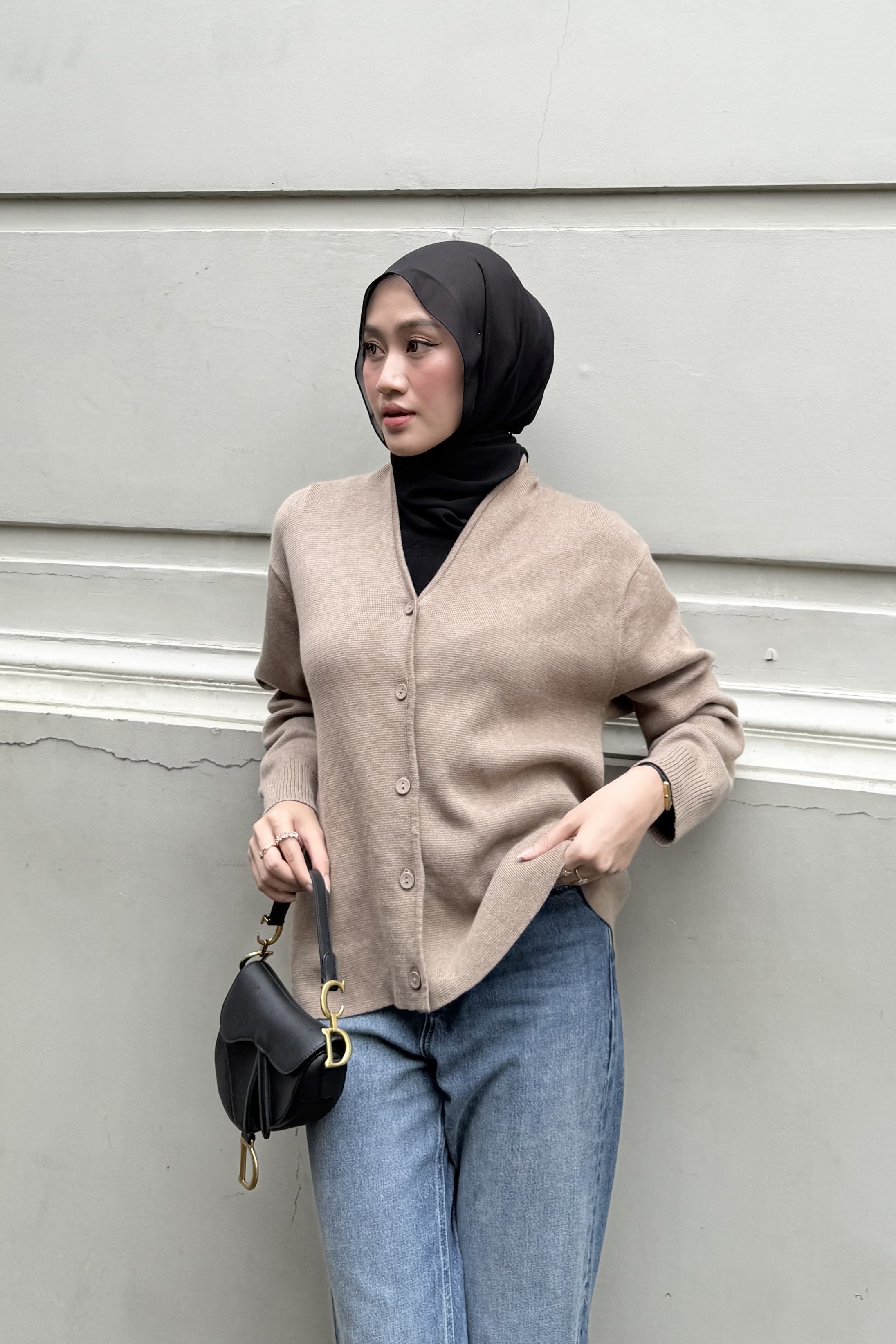 Gueny Cardy - Cardigan Wanita Bahan Knit Premium
