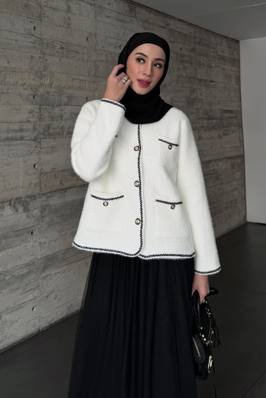 [DEFECT] - Zen Cardy - Cardigan Berkancing Wanita Bahan Knit
