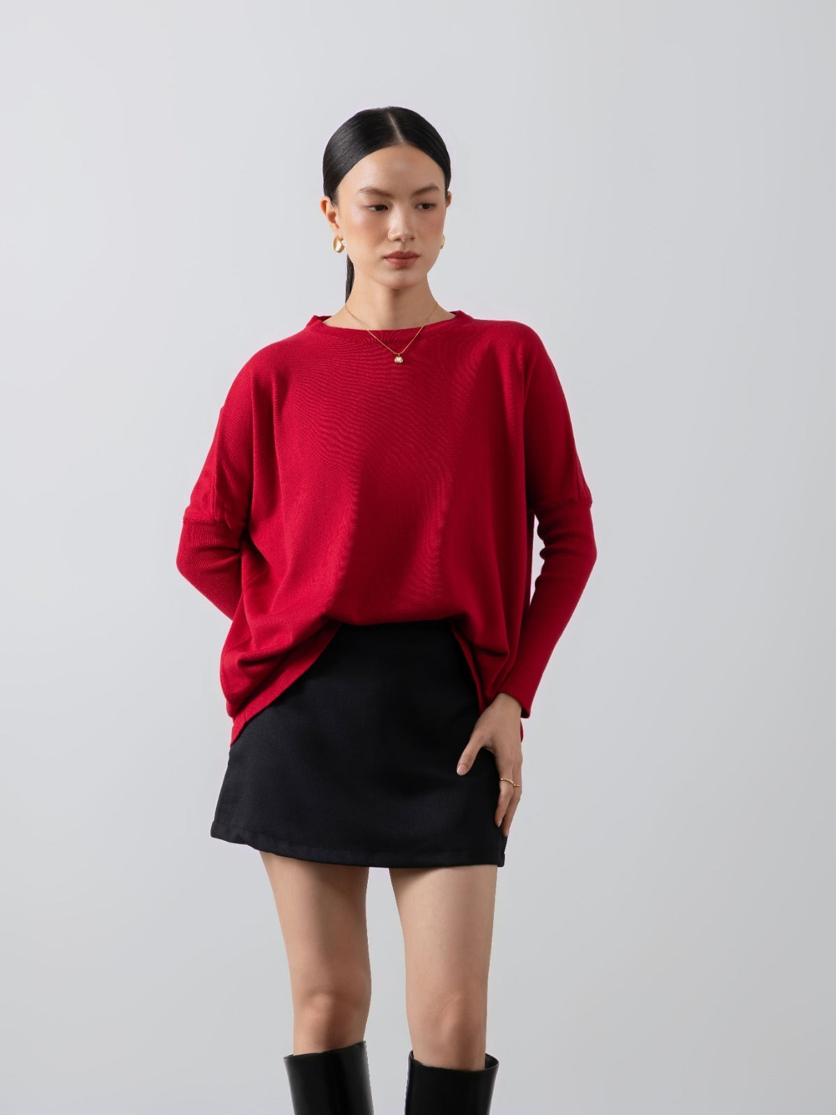 Batwing Sweater - Sweater Batwing Wanita Modest Dan Kasual