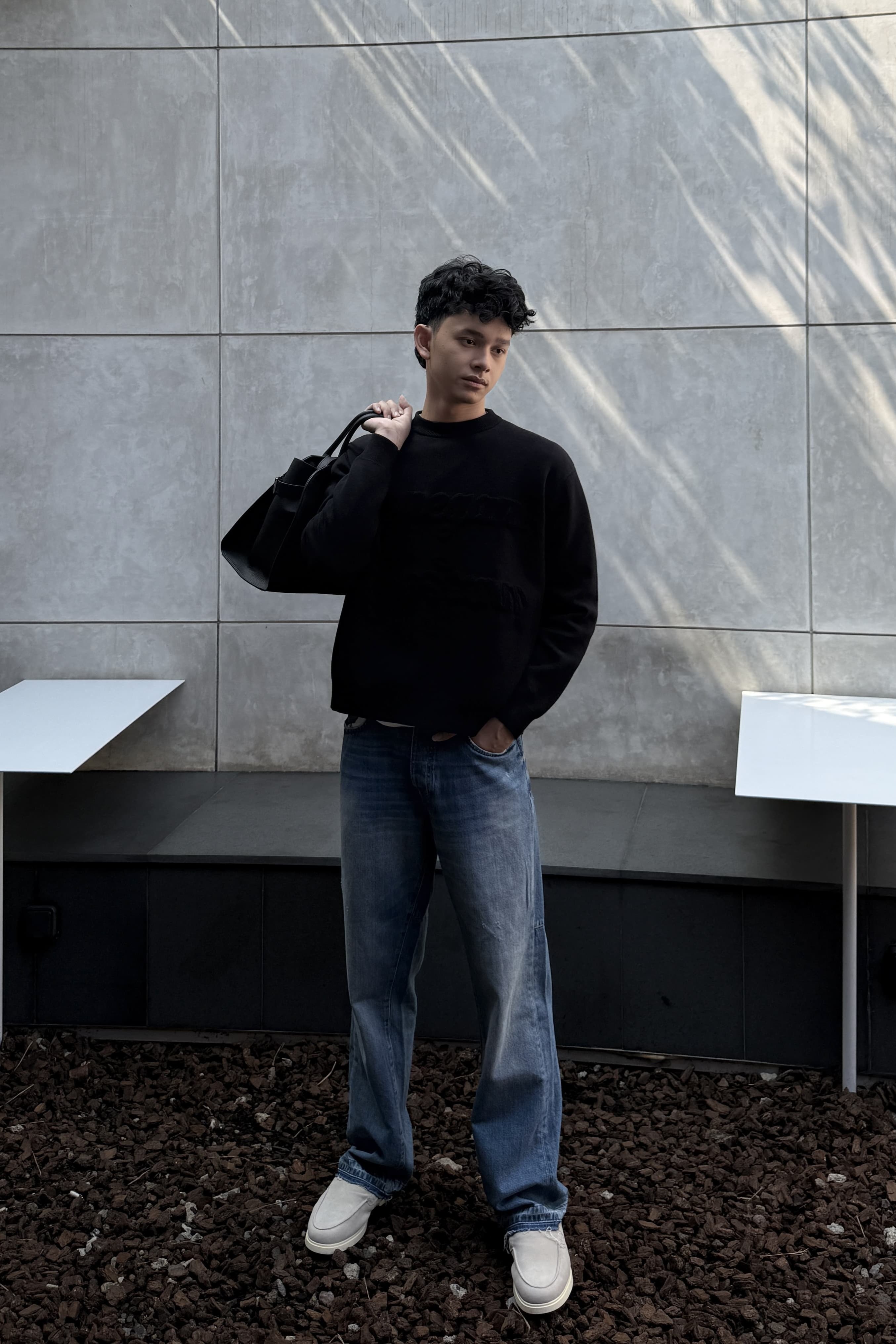 Boxy Sweater - Sweater Unisex Bahan Cotton Knit Premium (Man)