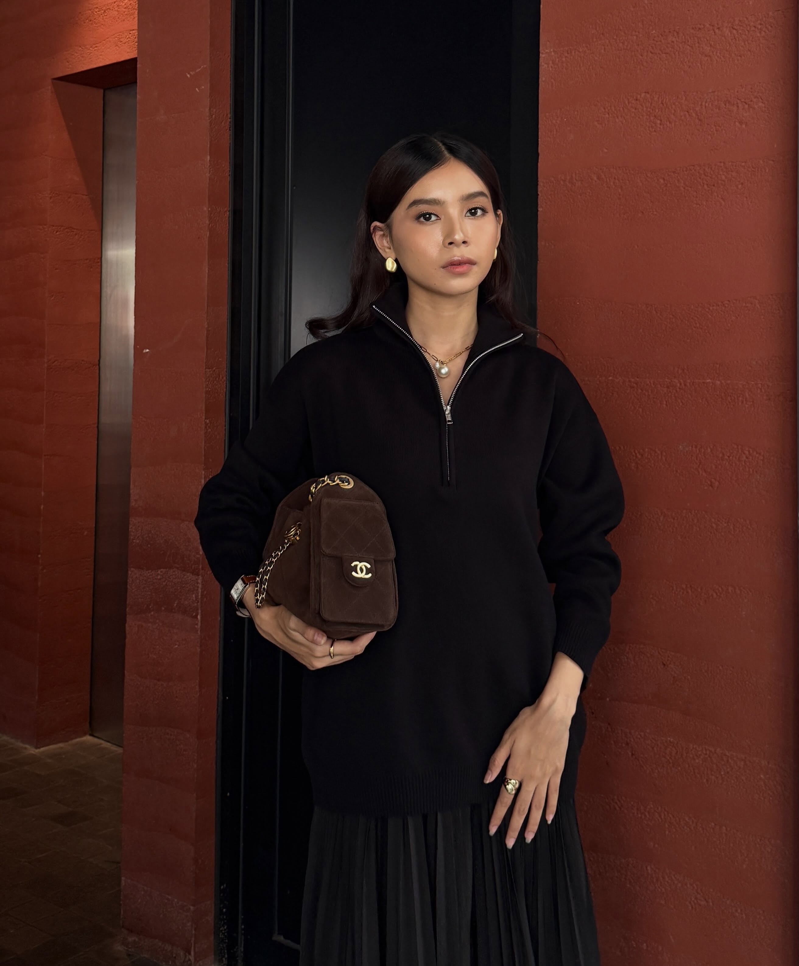 Alpine Knit Sweater - Sweater Rajut Tebal Wanita Gaya Resort Winter Premium
