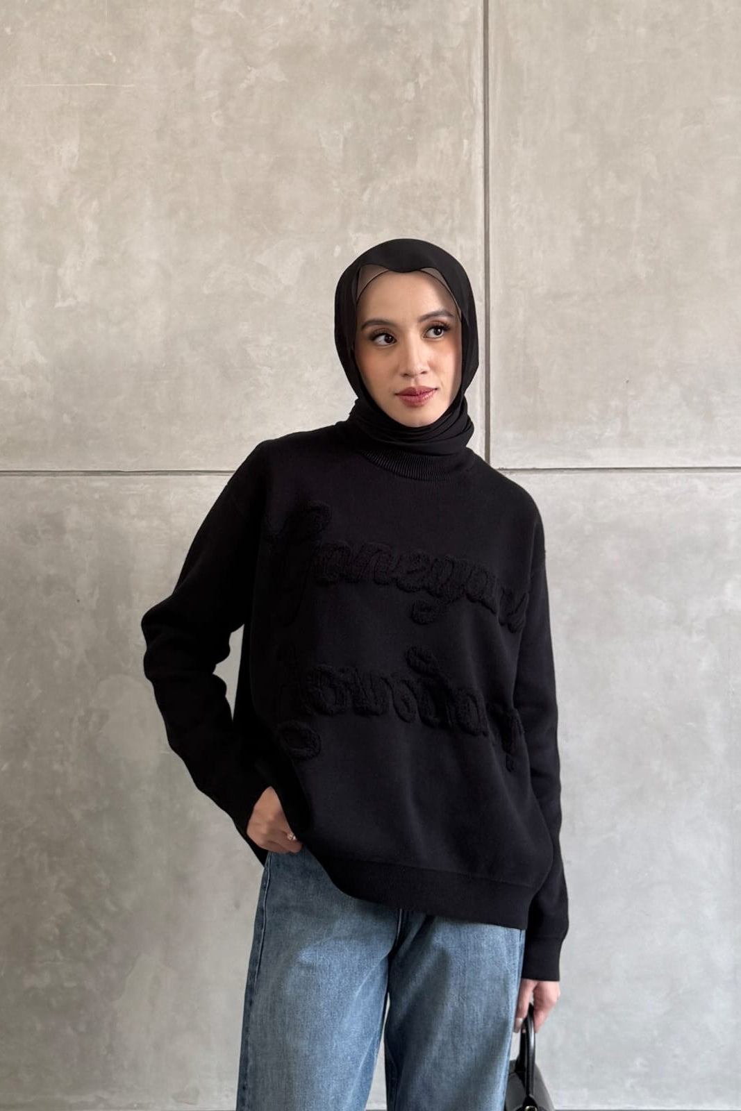 Boxy Sweater - Sweater Unisex Bahan Cotton Knit Premium