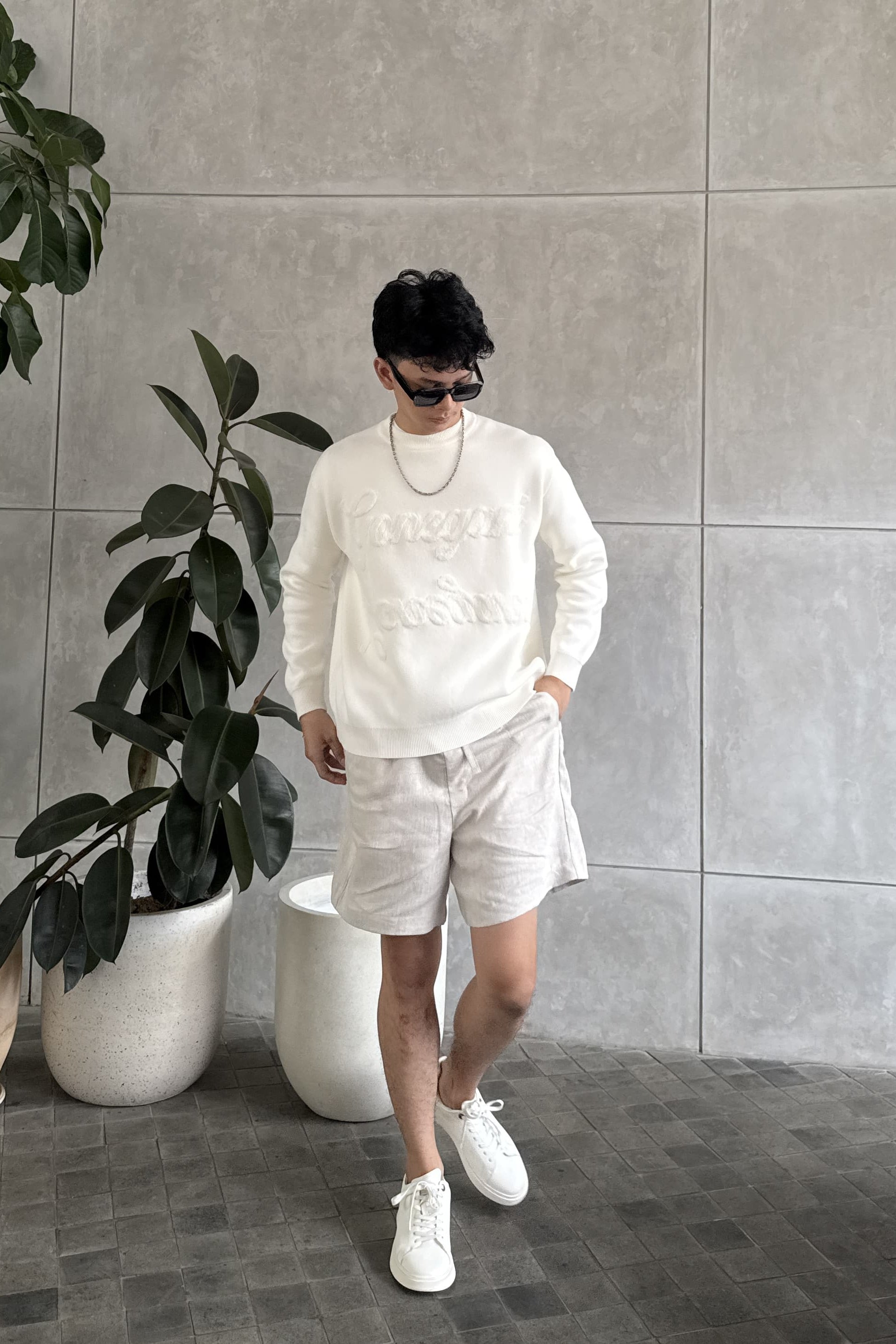 Boxy Sweater - Sweater Unisex Bahan Cotton Knit Premium (Man)