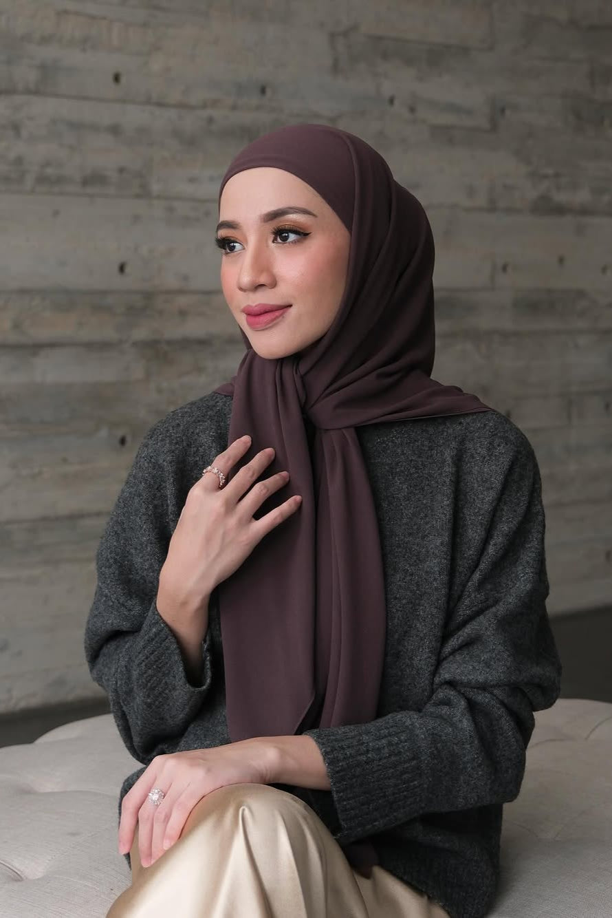 Mega Inner Square - Cappucino - Hijab Segi Empat Polos