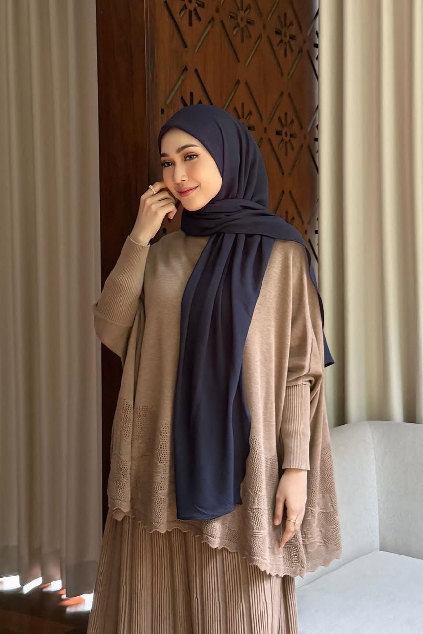 Hijab Square Oval Shawl - Hijab Pashmina Bahan Voal