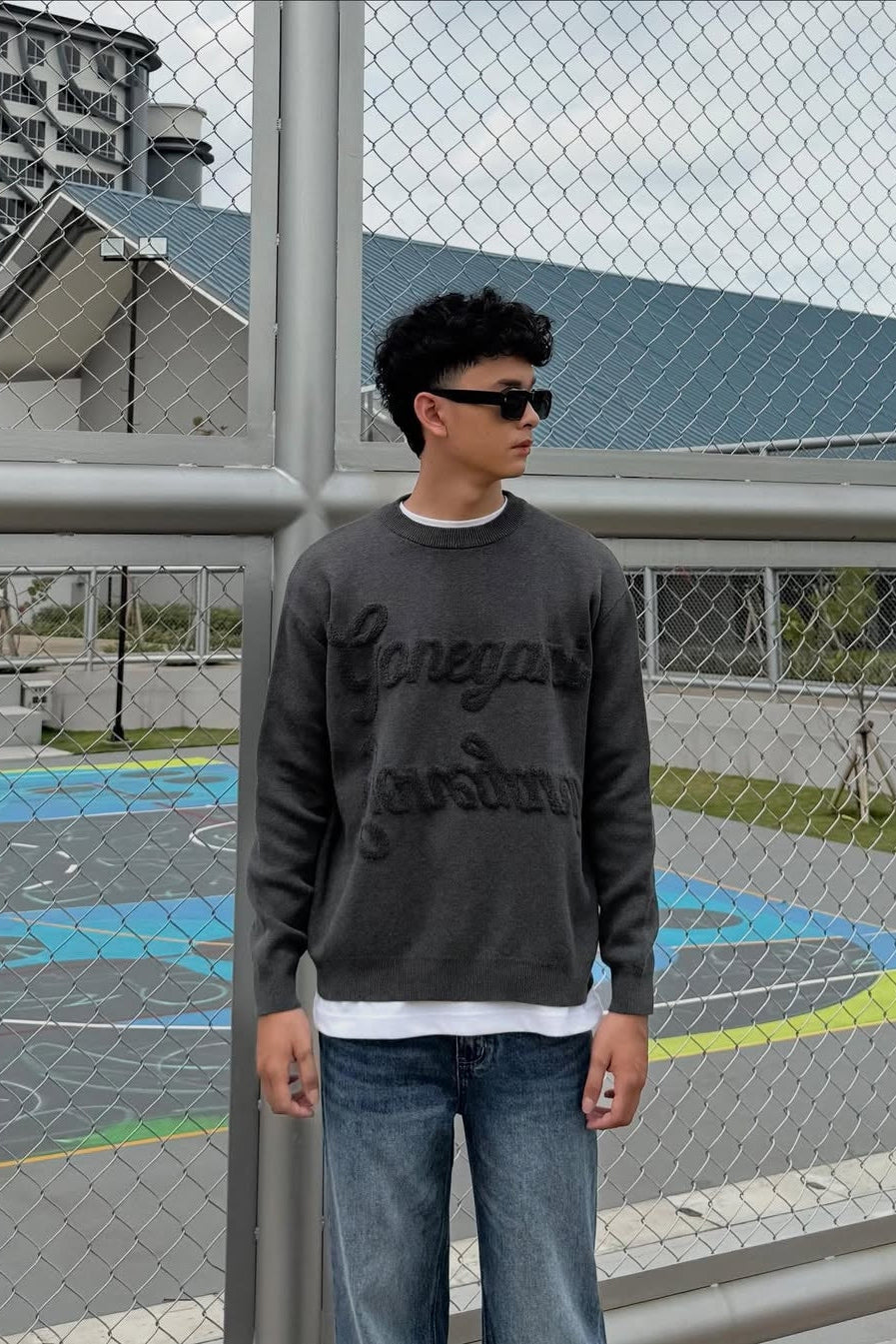 Boxy Sweater - Sweater Unisex Bahan Cotton Knit Premium (Man)