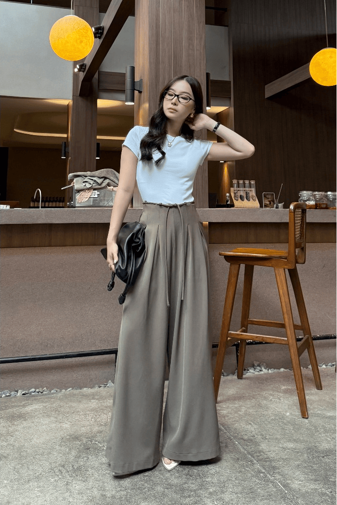 Hames Pants -  Bawahan Wanita Fashionable Bahan Semi Wool Import HQ