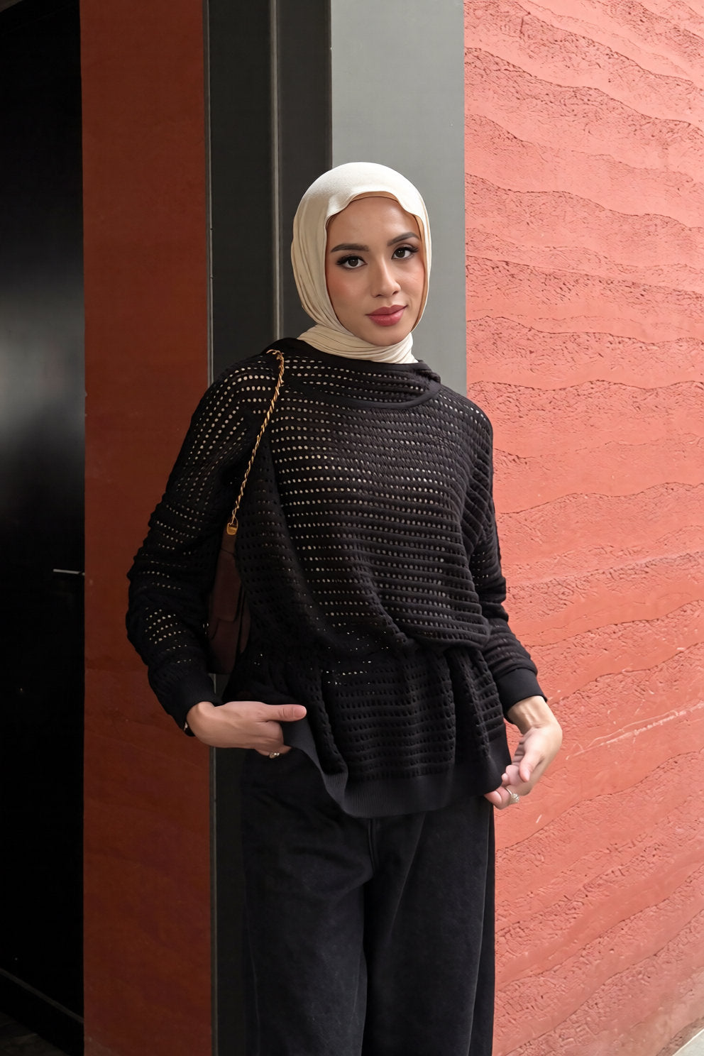 Lumi Knit Sweater - Premium Cotton Crochet Sweater