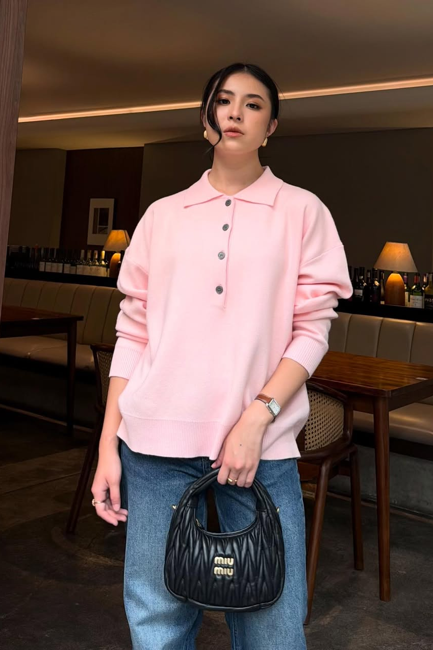 Lacos Sweater - Atasan Sweater Wanita Bahan Knit Premium