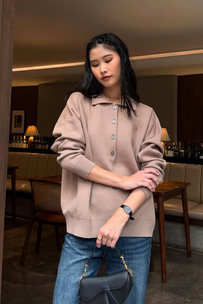 Lacos Sweater - Atasan Sweater Wanita Bahan Knit Premium