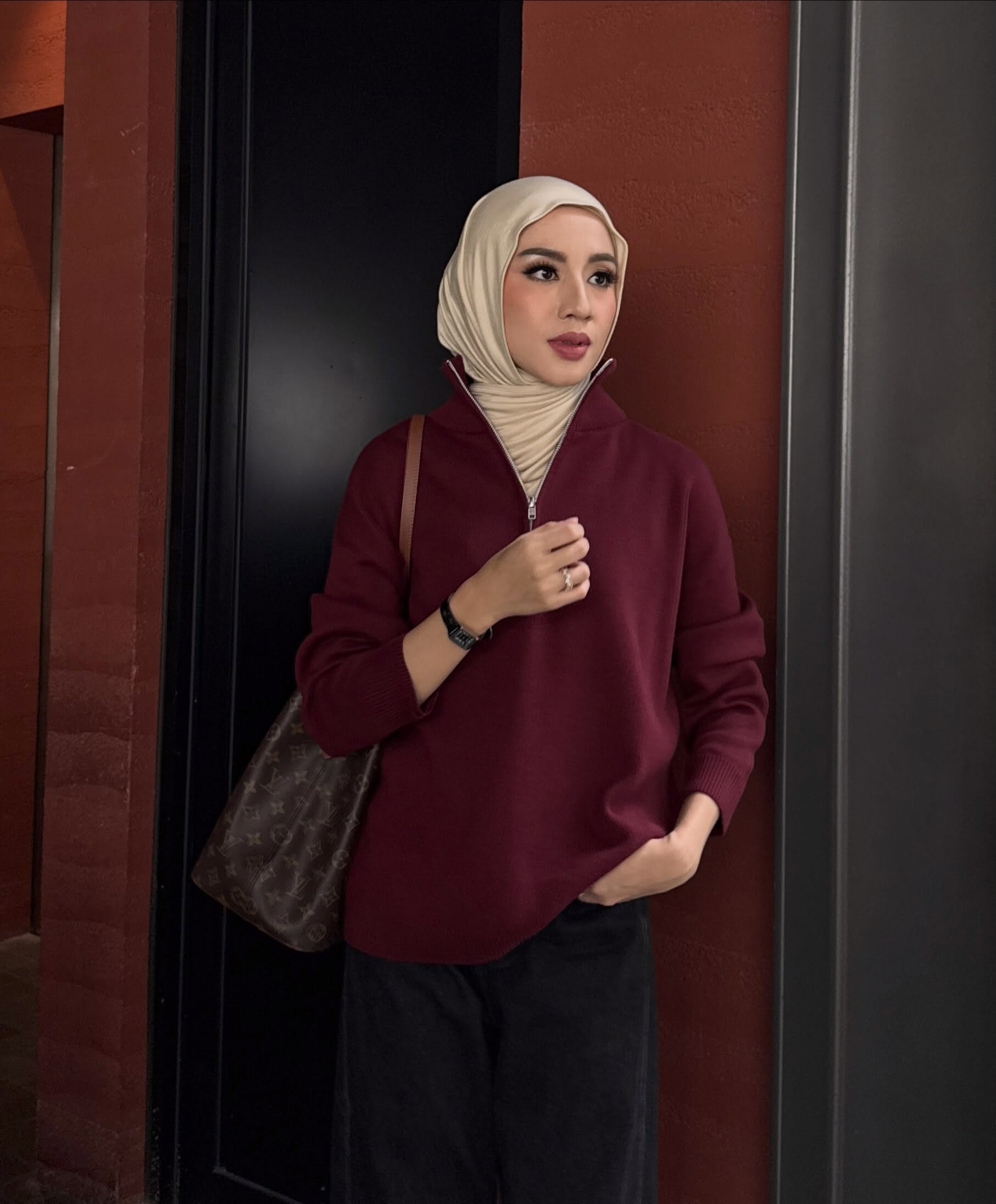Alpine Knit Sweater - Sweater Rajut Tebal Wanita Gaya Resort Winter Premium
