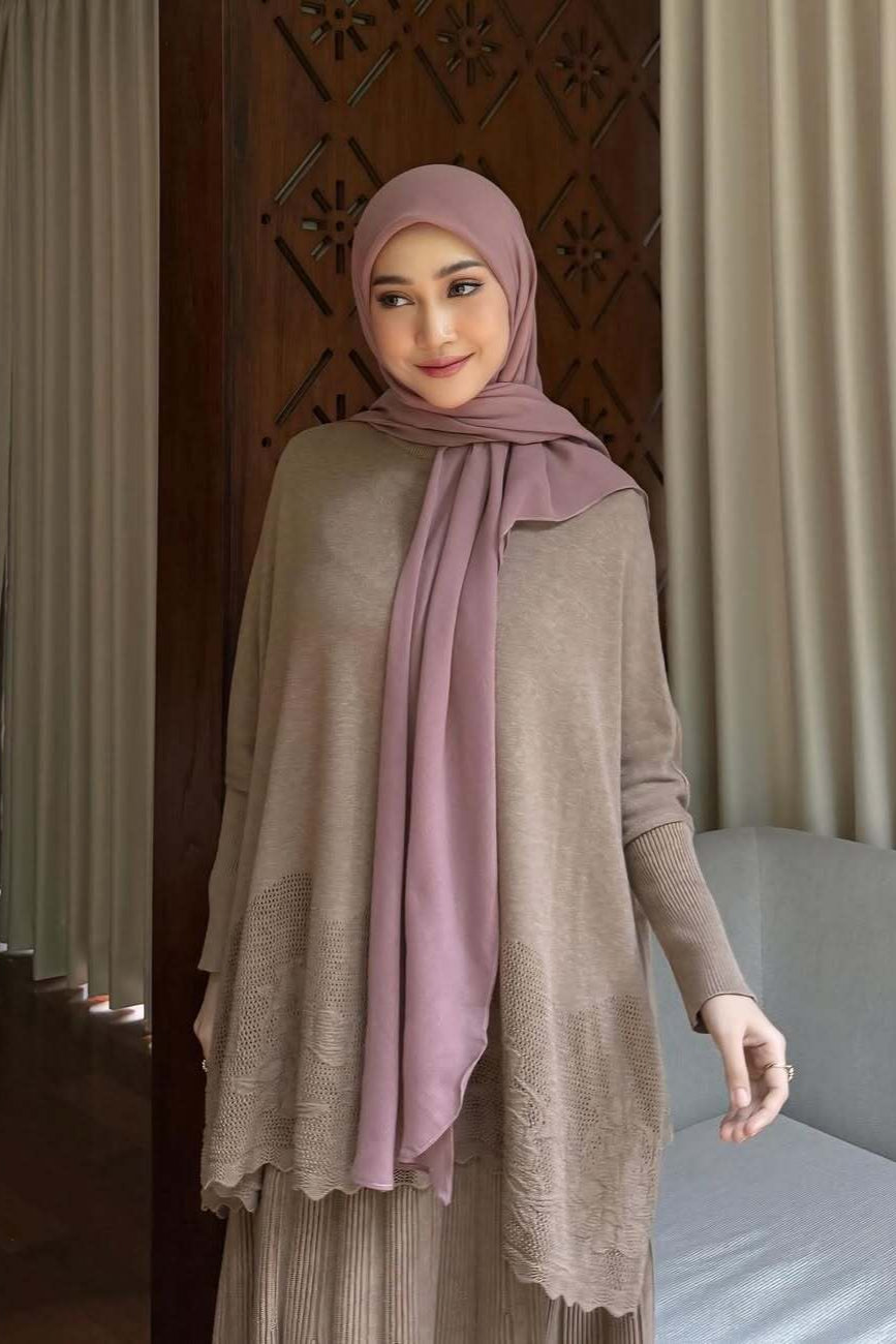 [DEFECT] Hijab Square Oval Shawl - Hijab Pashmina Bahan Voal