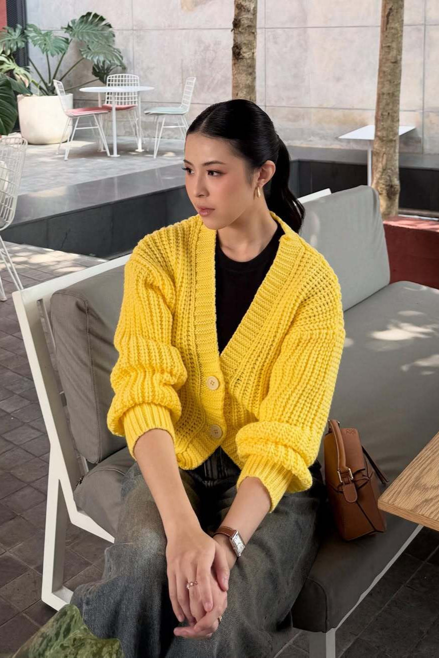 Aera Cardy - Cardigan Rajut Wanita Polos Simple Modest