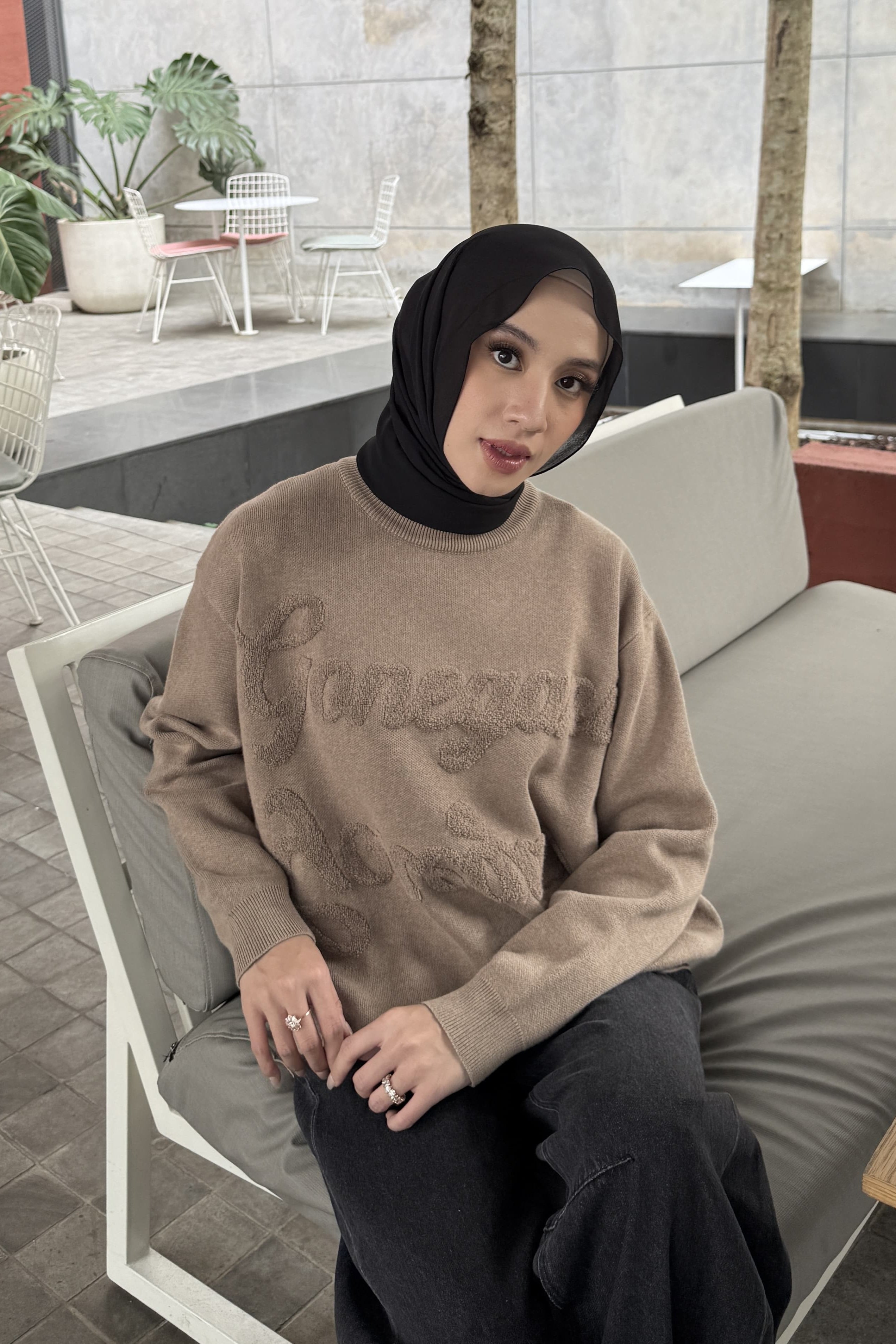 Boxy Sweater - Sweater Unisex Bahan Cotton Knit Premium