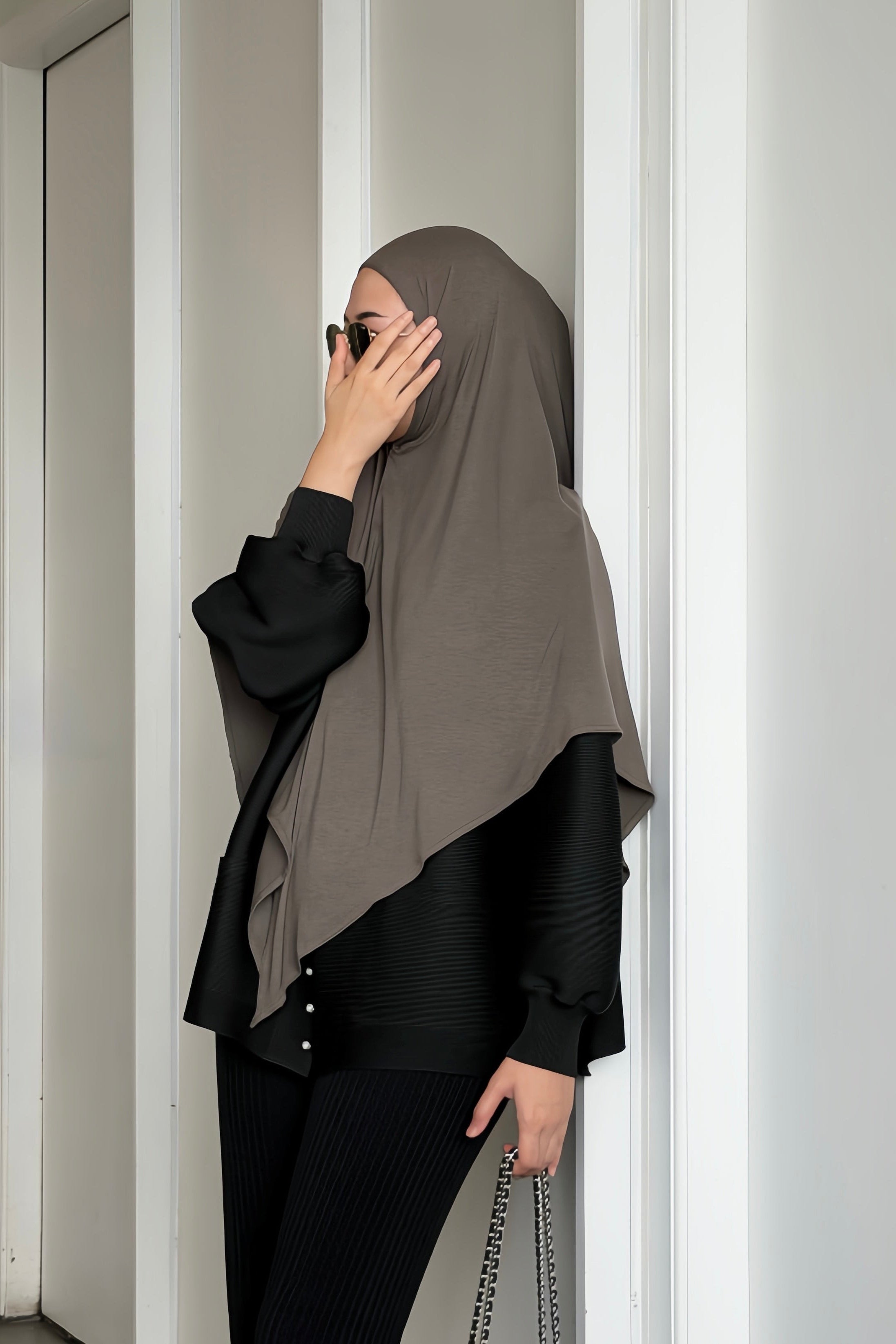 GG Khiban - Khimar Instan Premium Bahan Flowy Model Simpel Elegan