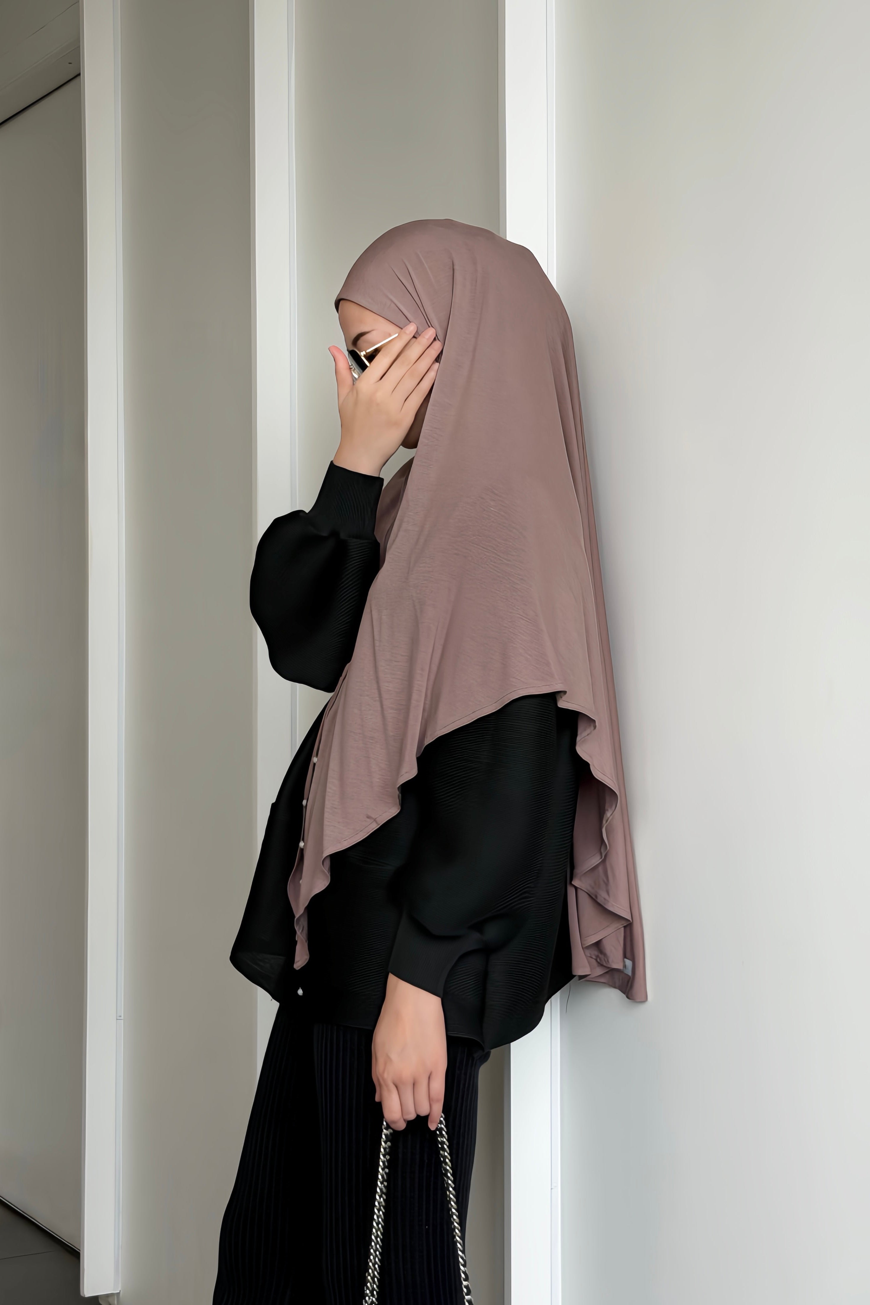 GG Khiban - Khimar Instan Premium Bahan Flowy Model Simpel Elegan